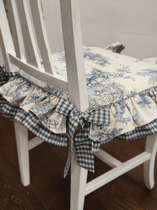 Cuscino con doppia balza ANNA