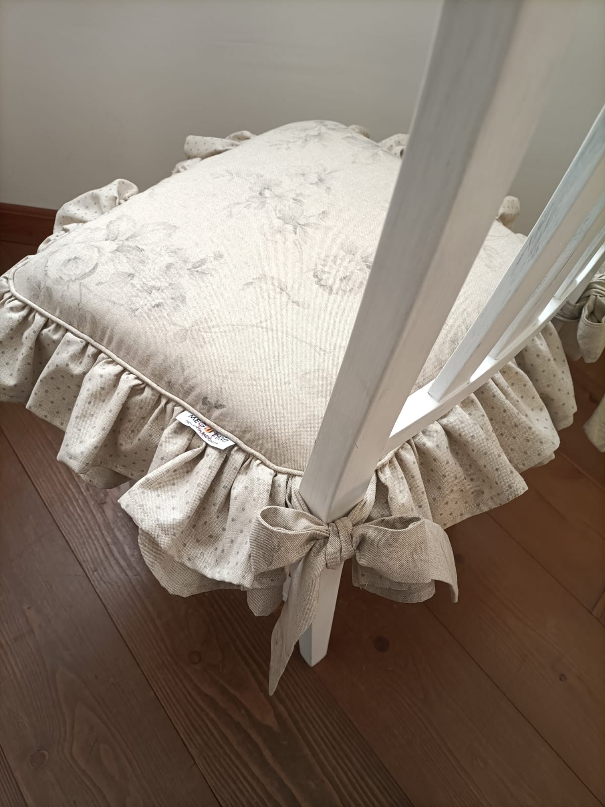 Cuscino Stella doppia balza