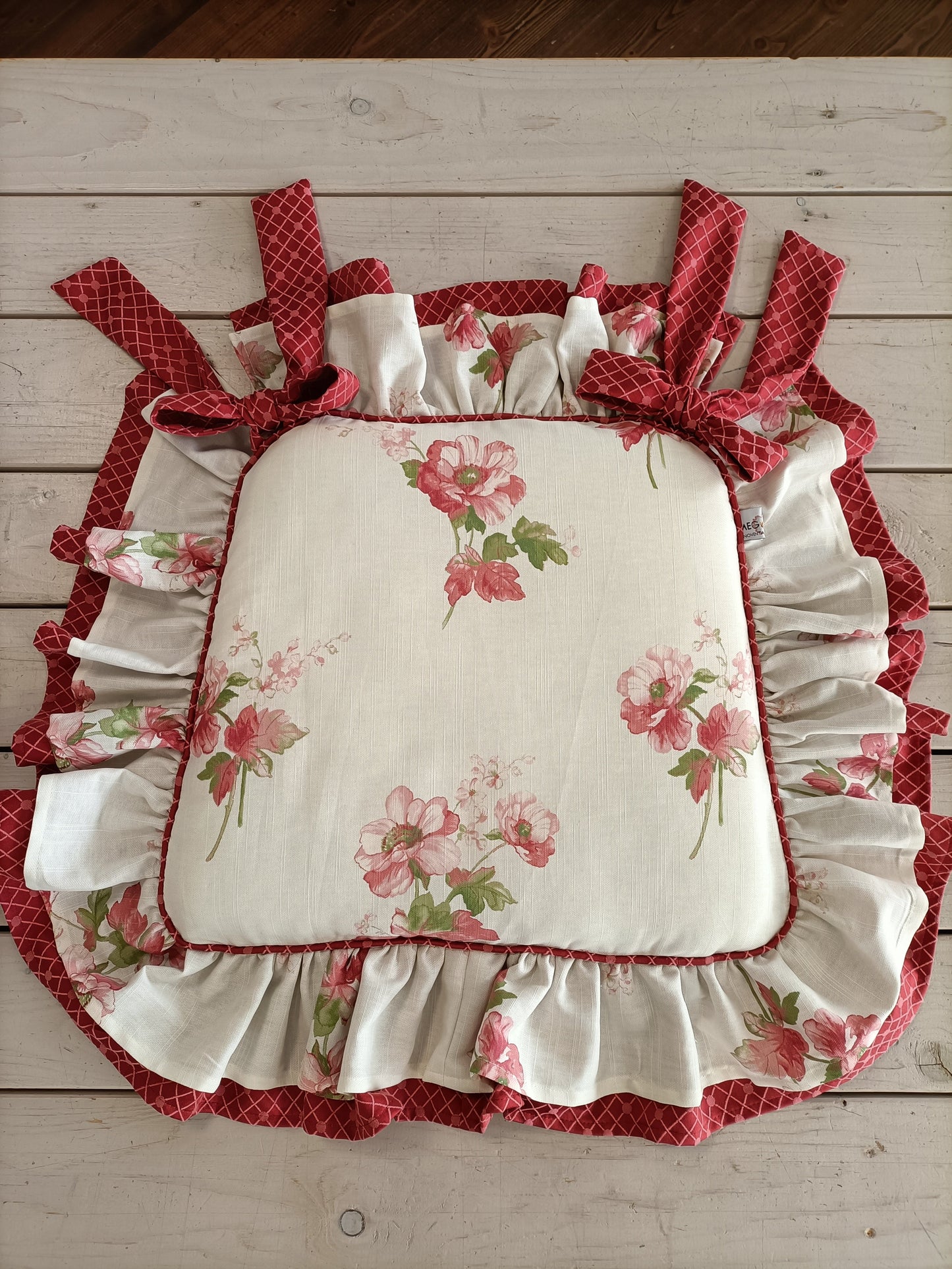 Cuscino Concetta con doppia balza