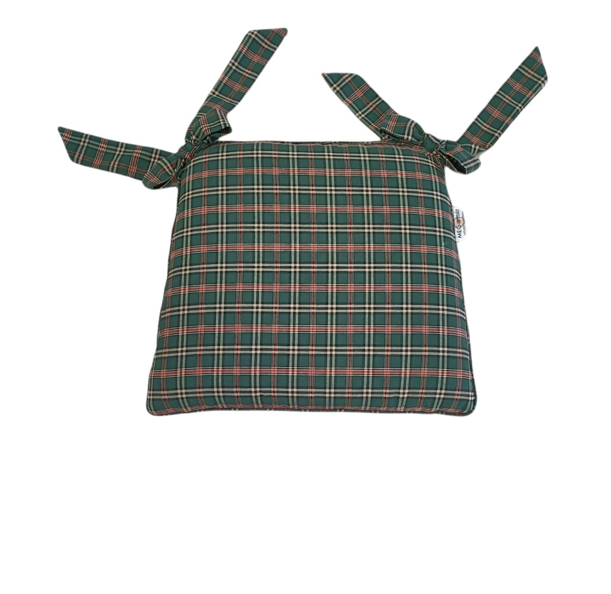 Cuscino per sedia sagomato - Green check